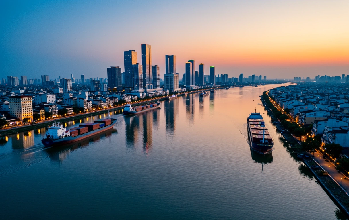 Mekong River regional landscape