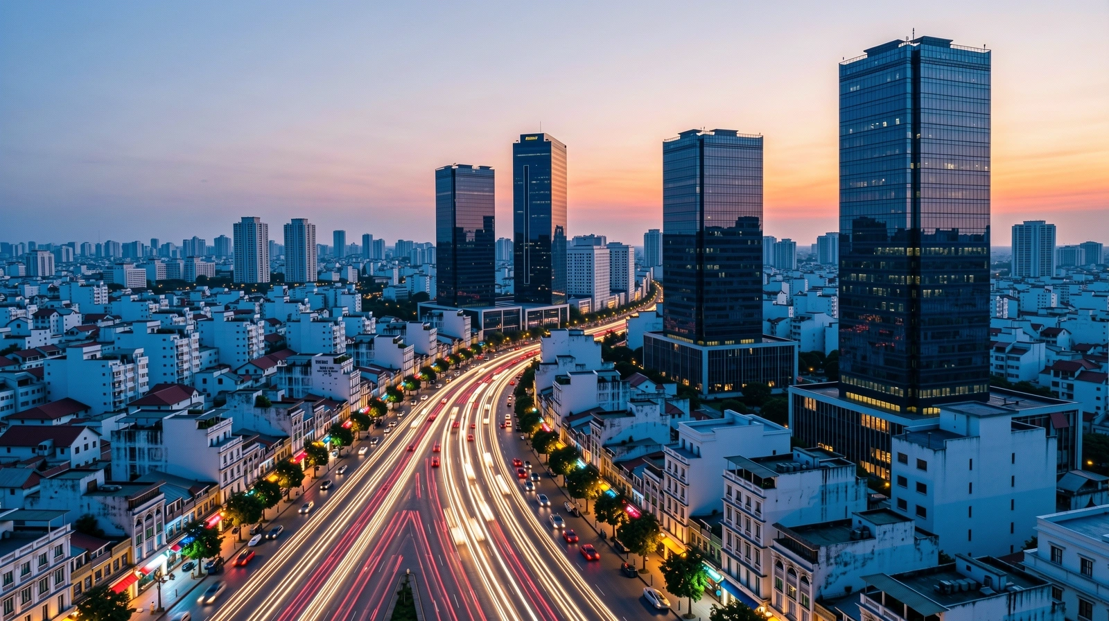 Strategic view of Hanoi business district